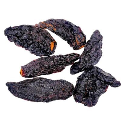 Chile chipotle seco 100g — jalapeño ahumado mexicano color morado oscuro