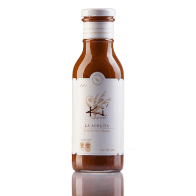 Salsa de Chipotle La Adelita Kigourmet artesanal — salsa gourmet mexicana dulce ahumada y picosita con piloncillo