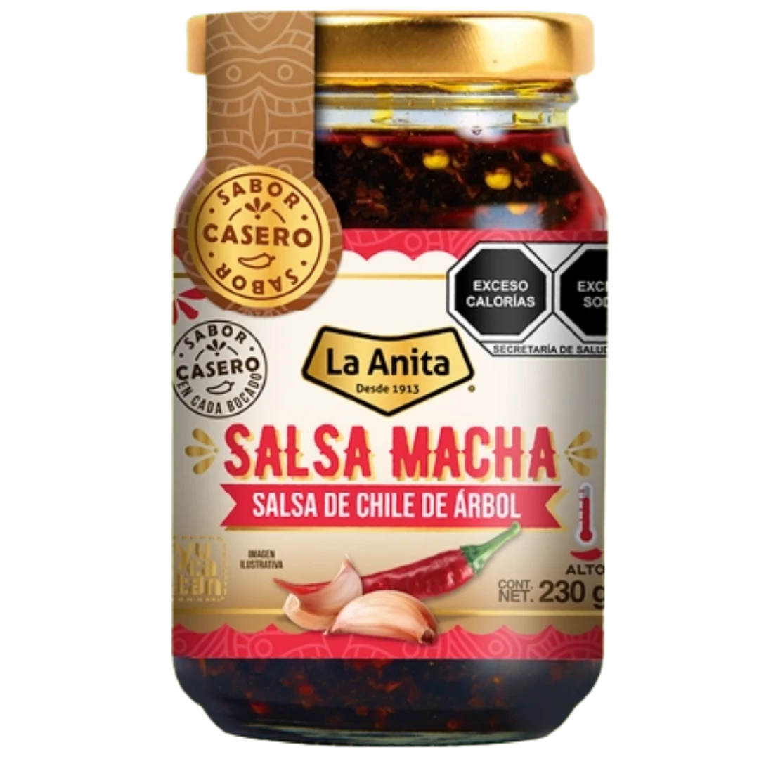 Salsa Macha de Chile de Árbol La Anita 230 g