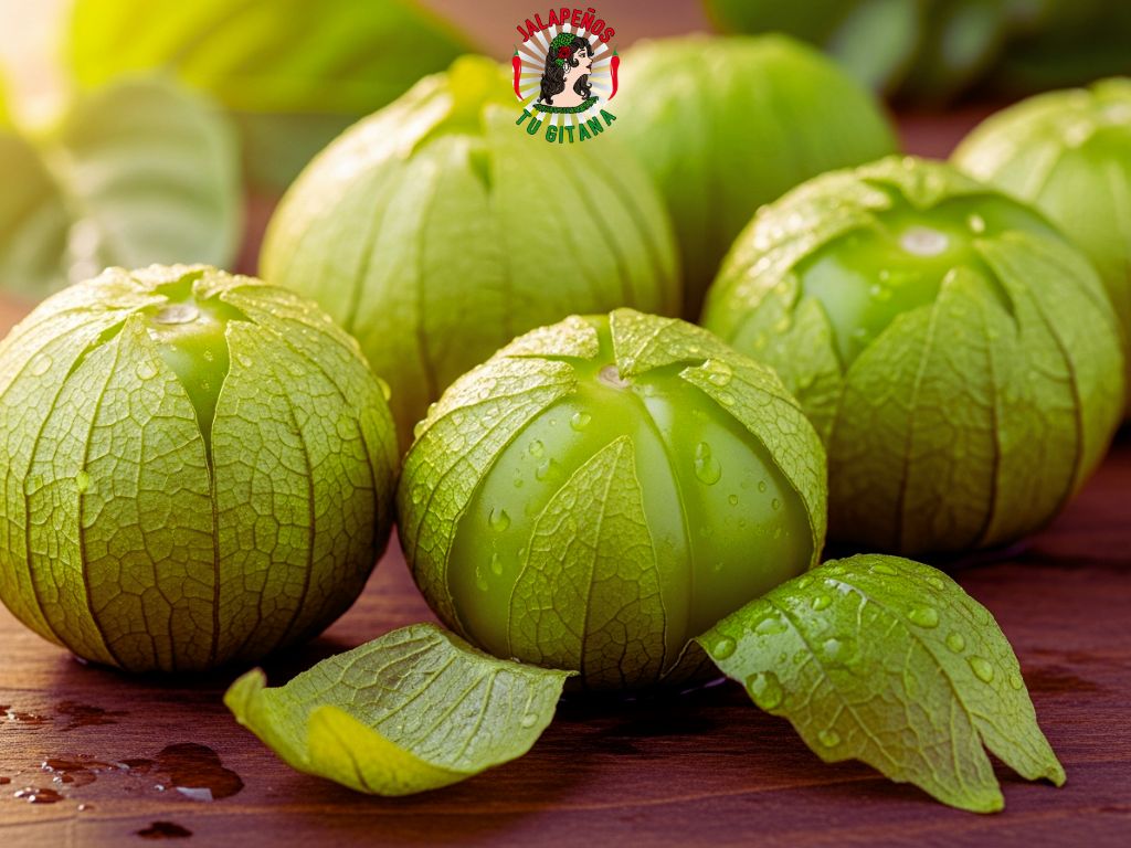Tomatillos verdes frescos Tu Gitana cultivados en la Comunidad Valenciana