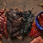 Chiles secos Tajín — colección completa: guajillo, ancho, pasilla y chile de árbol